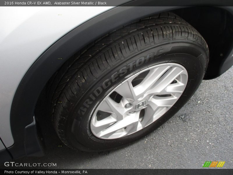 Alabaster Silver Metallic / Black 2016 Honda CR-V EX AWD