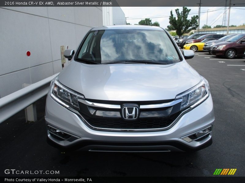 Alabaster Silver Metallic / Black 2016 Honda CR-V EX AWD