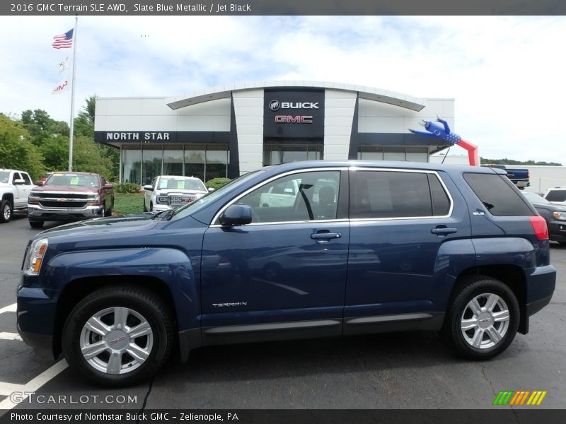 Slate Blue Metallic / Jet Black 2016 GMC Terrain SLE AWD