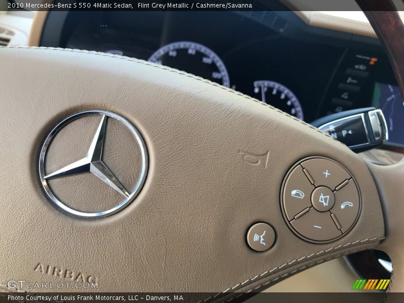 Flint Grey Metallic / Cashmere/Savanna 2010 Mercedes-Benz S 550 4Matic Sedan