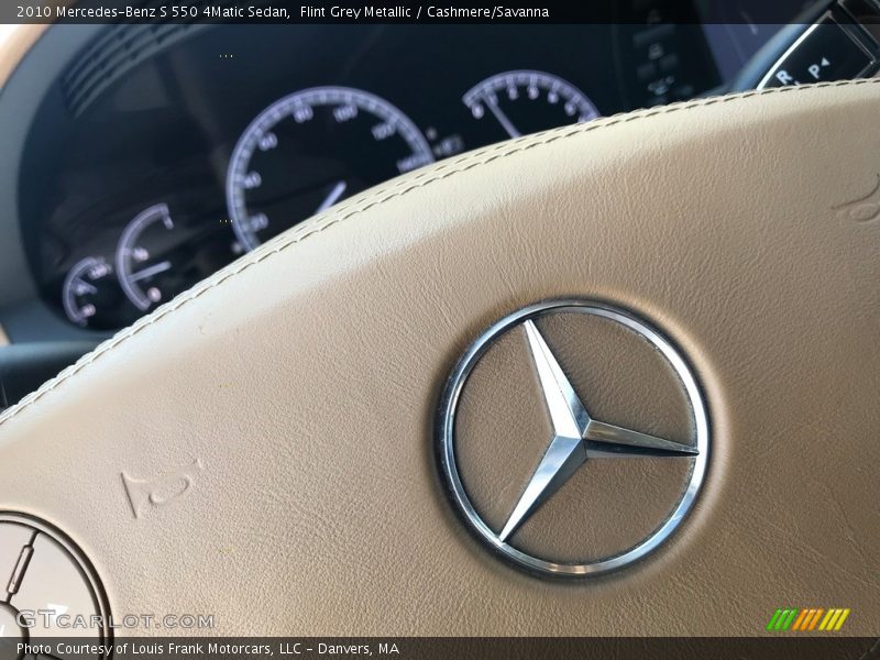 Flint Grey Metallic / Cashmere/Savanna 2010 Mercedes-Benz S 550 4Matic Sedan