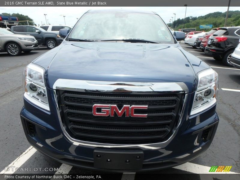 Slate Blue Metallic / Jet Black 2016 GMC Terrain SLE AWD
