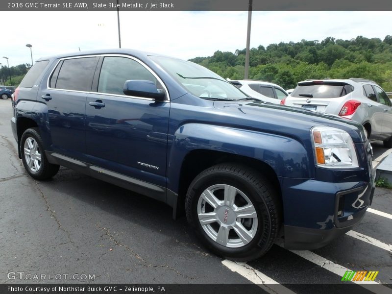 Slate Blue Metallic / Jet Black 2016 GMC Terrain SLE AWD