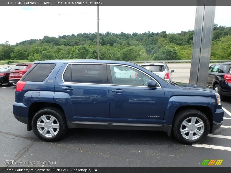 Slate Blue Metallic / Jet Black 2016 GMC Terrain SLE AWD