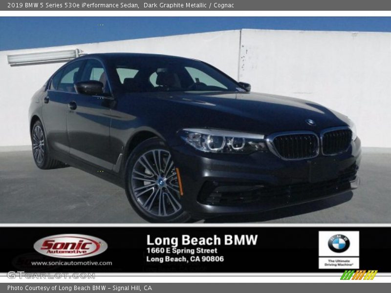 Dark Graphite Metallic / Cognac 2019 BMW 5 Series 530e iPerformance Sedan