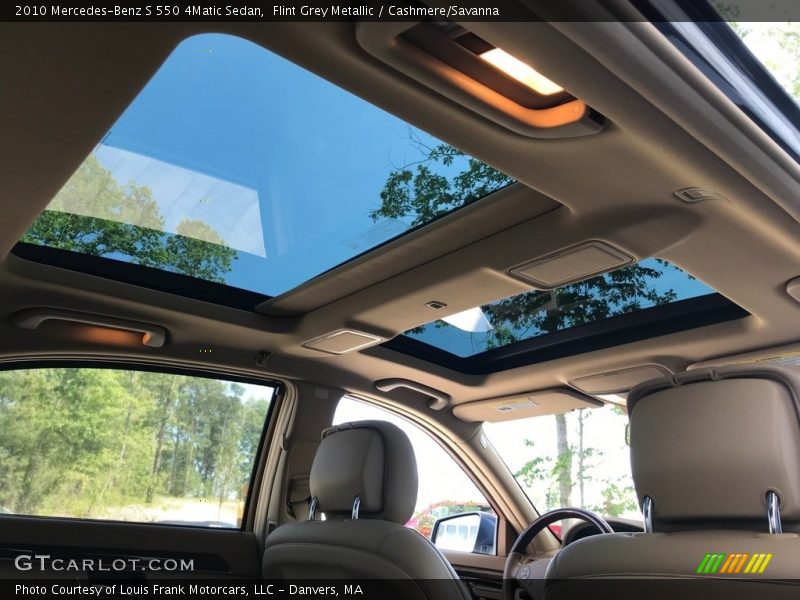 Flint Grey Metallic / Cashmere/Savanna 2010 Mercedes-Benz S 550 4Matic Sedan