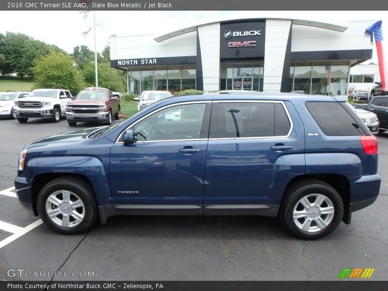 Slate Blue Metallic / Jet Black 2016 GMC Terrain SLE AWD