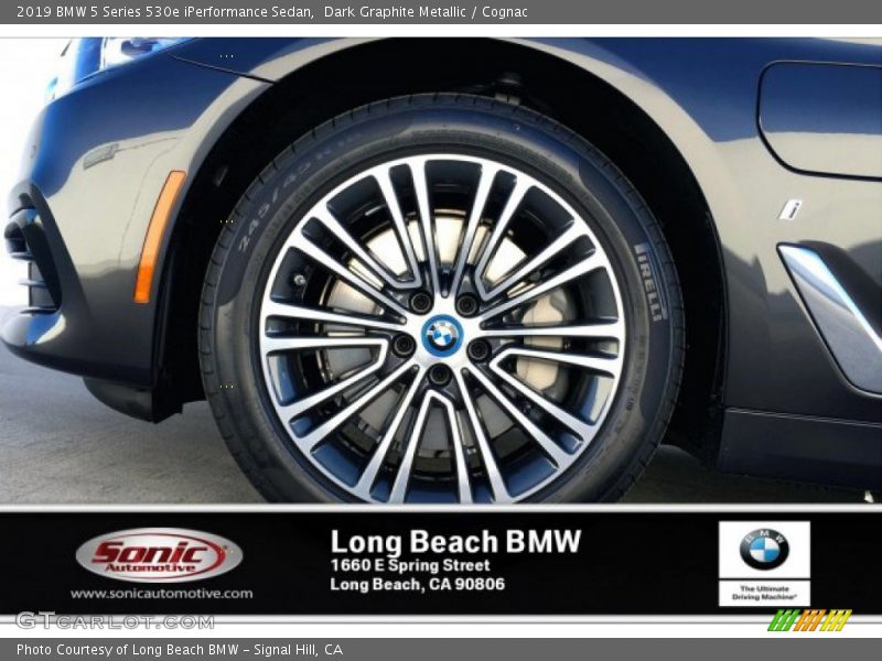 Dark Graphite Metallic / Cognac 2019 BMW 5 Series 530e iPerformance Sedan