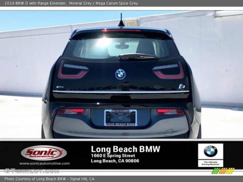 Mineral Grey / Mega Carum Spice Grey 2019 BMW i3 with Range Extender