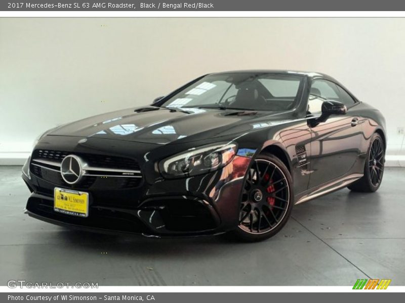 Black / Bengal Red/Black 2017 Mercedes-Benz SL 63 AMG Roadster