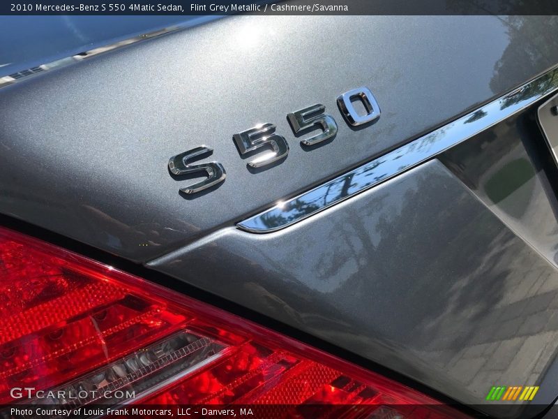 Flint Grey Metallic / Cashmere/Savanna 2010 Mercedes-Benz S 550 4Matic Sedan