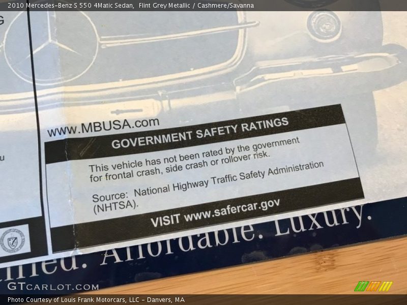 Flint Grey Metallic / Cashmere/Savanna 2010 Mercedes-Benz S 550 4Matic Sedan