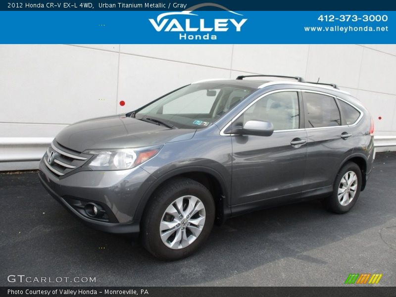 Urban Titanium Metallic / Gray 2012 Honda CR-V EX-L 4WD