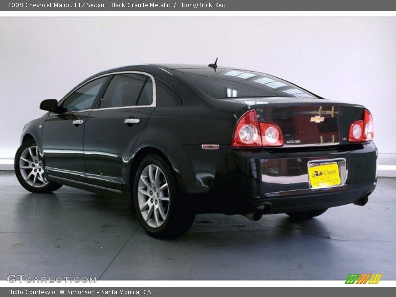 Black Granite Metallic / Ebony/Brick Red 2008 Chevrolet Malibu LTZ Sedan