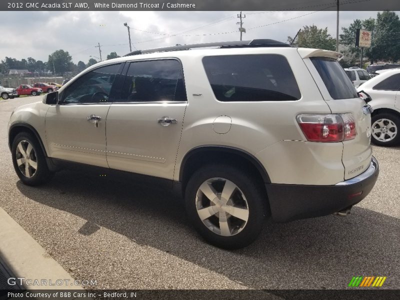 White Diamond Tricoat / Cashmere 2012 GMC Acadia SLT AWD