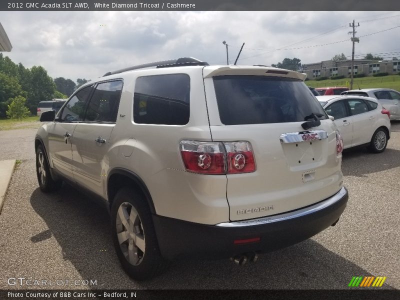 White Diamond Tricoat / Cashmere 2012 GMC Acadia SLT AWD