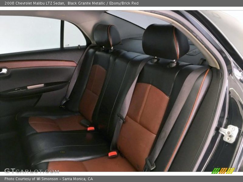 Black Granite Metallic / Ebony/Brick Red 2008 Chevrolet Malibu LTZ Sedan