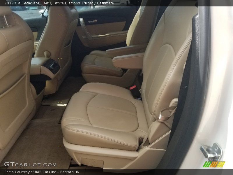 White Diamond Tricoat / Cashmere 2012 GMC Acadia SLT AWD
