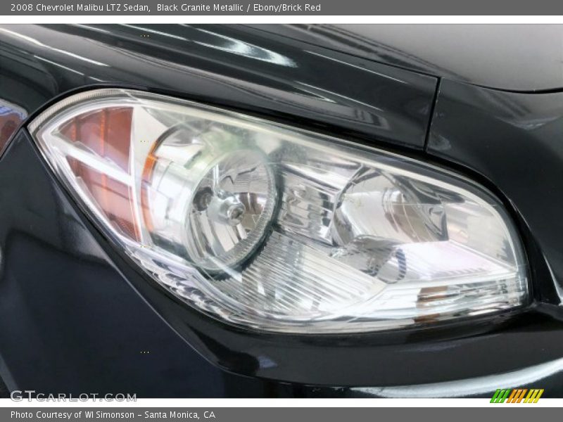 Black Granite Metallic / Ebony/Brick Red 2008 Chevrolet Malibu LTZ Sedan