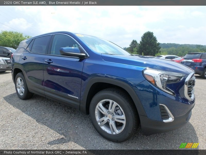 Blue Emerald Metallic / Jet Black 2020 GMC Terrain SLE AWD