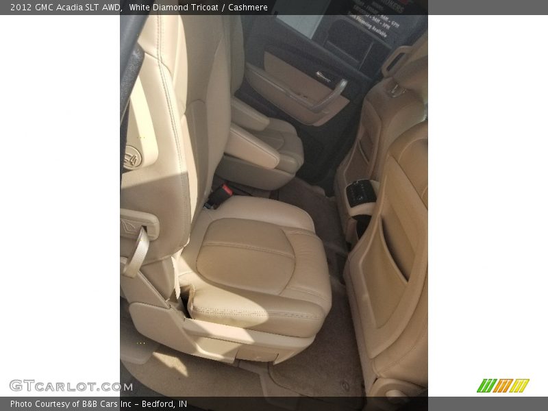 White Diamond Tricoat / Cashmere 2012 GMC Acadia SLT AWD