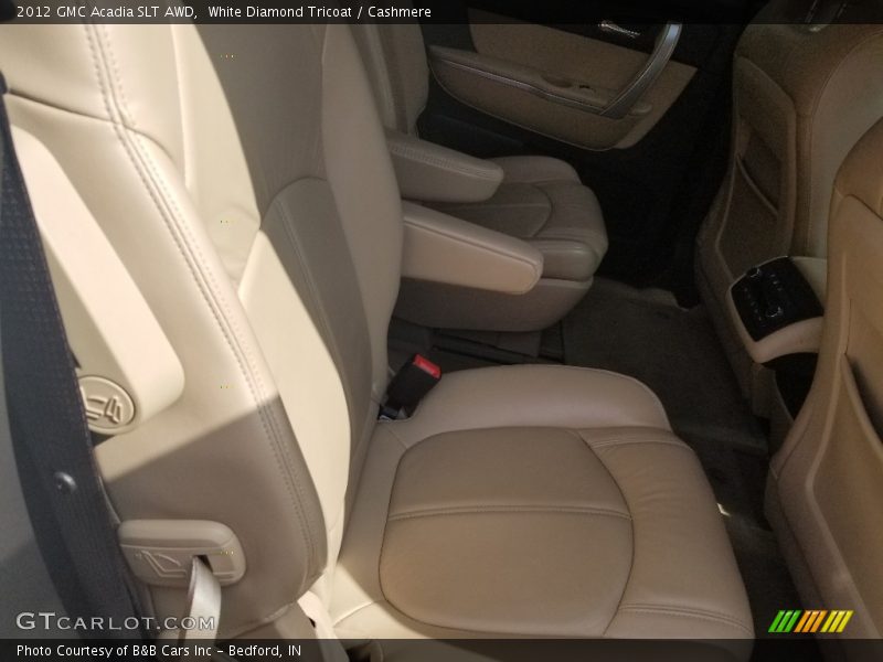 White Diamond Tricoat / Cashmere 2012 GMC Acadia SLT AWD