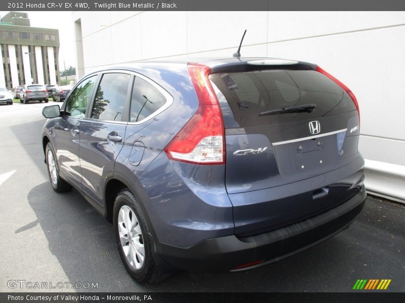 Twilight Blue Metallic / Black 2012 Honda CR-V EX 4WD