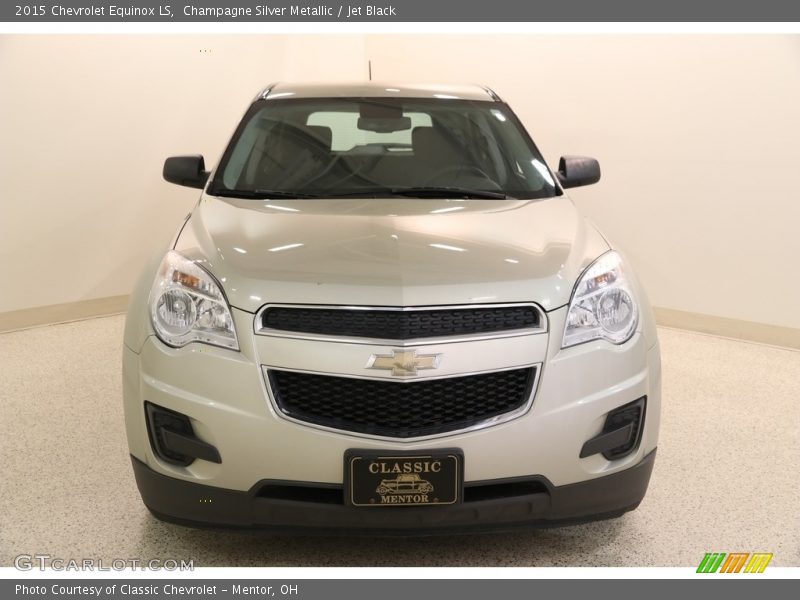 Champagne Silver Metallic / Jet Black 2015 Chevrolet Equinox LS