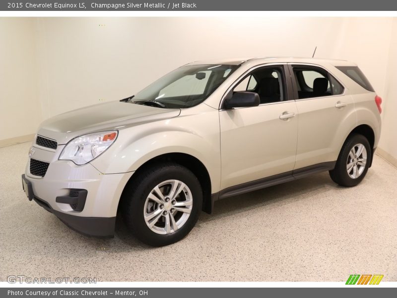 Champagne Silver Metallic / Jet Black 2015 Chevrolet Equinox LS