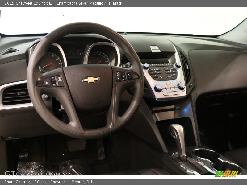Champagne Silver Metallic / Jet Black 2015 Chevrolet Equinox LS
