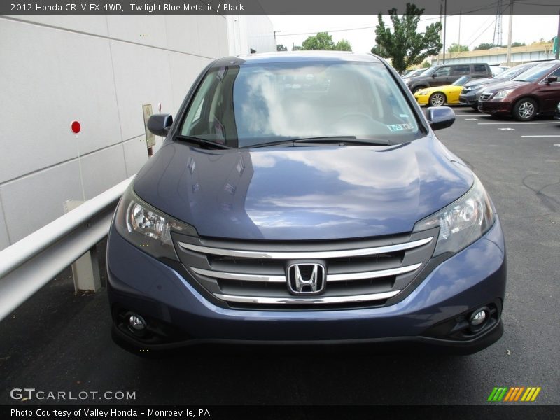 Twilight Blue Metallic / Black 2012 Honda CR-V EX 4WD
