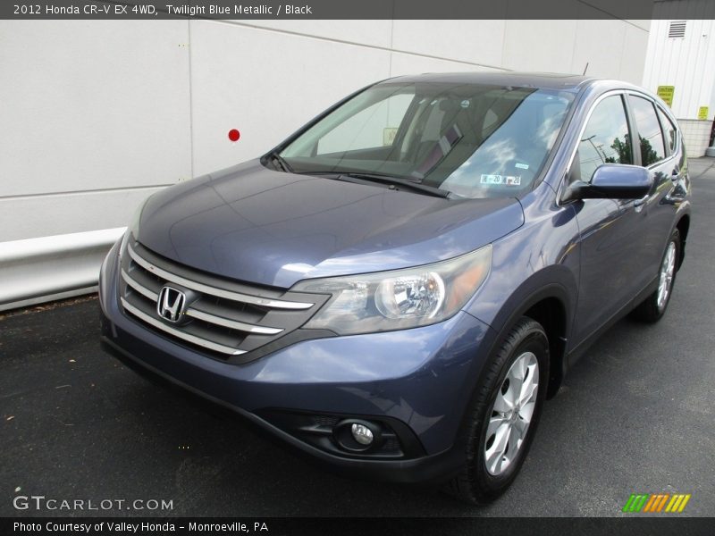 Twilight Blue Metallic / Black 2012 Honda CR-V EX 4WD
