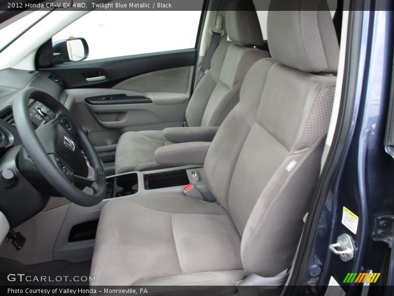 Twilight Blue Metallic / Black 2012 Honda CR-V EX 4WD