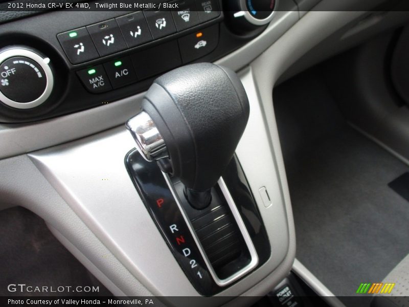 Twilight Blue Metallic / Black 2012 Honda CR-V EX 4WD