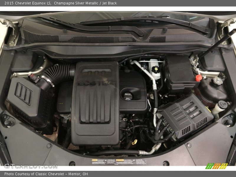 Champagne Silver Metallic / Jet Black 2015 Chevrolet Equinox LS