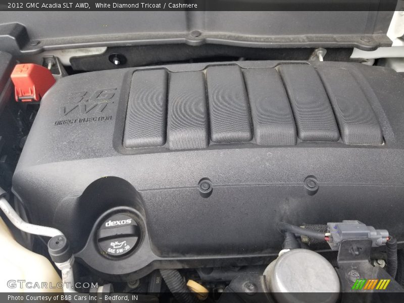 White Diamond Tricoat / Cashmere 2012 GMC Acadia SLT AWD
