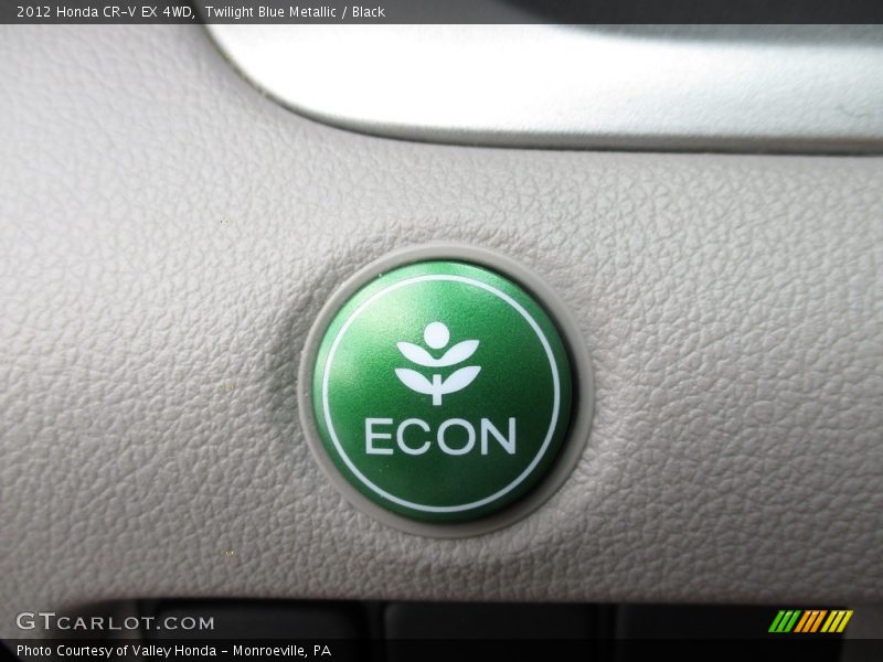 Twilight Blue Metallic / Black 2012 Honda CR-V EX 4WD