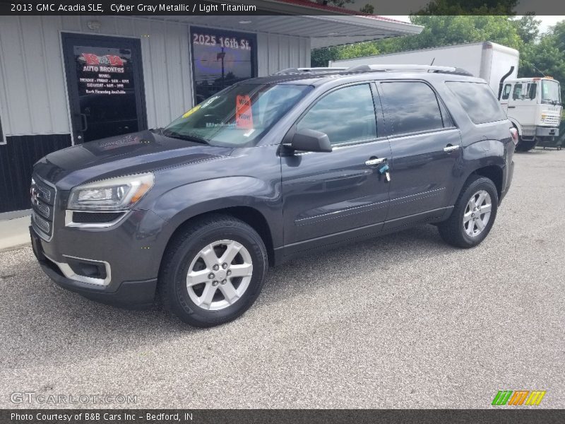 Cyber Gray Metallic / Light Titanium 2013 GMC Acadia SLE