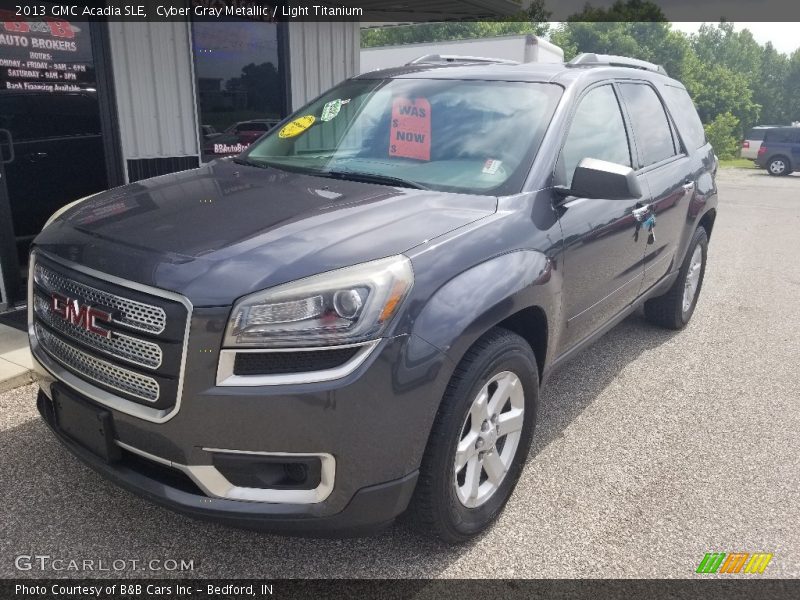 Cyber Gray Metallic / Light Titanium 2013 GMC Acadia SLE