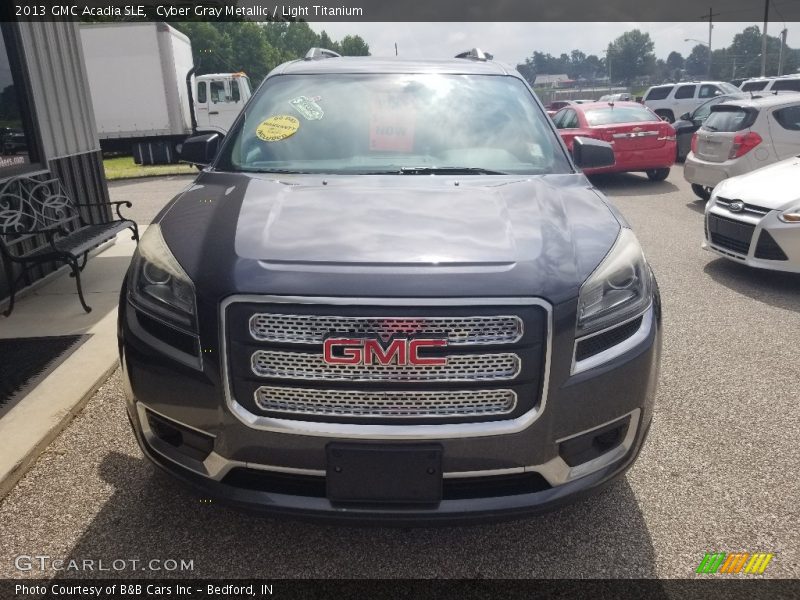 Cyber Gray Metallic / Light Titanium 2013 GMC Acadia SLE