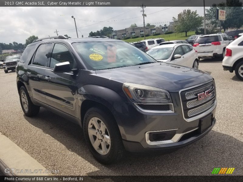 Cyber Gray Metallic / Light Titanium 2013 GMC Acadia SLE