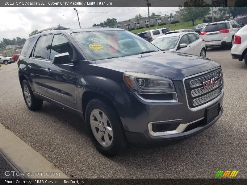 Cyber Gray Metallic / Light Titanium 2013 GMC Acadia SLE