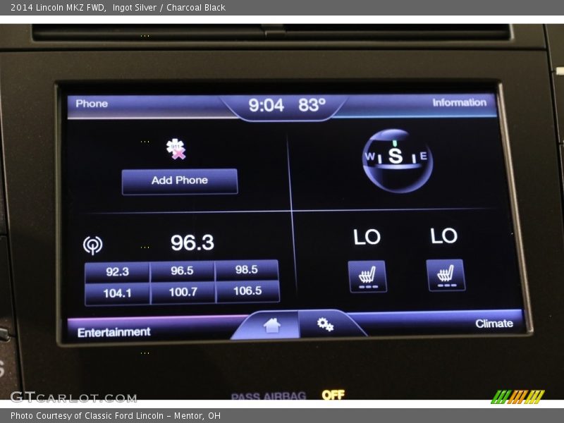 Ingot Silver / Charcoal Black 2014 Lincoln MKZ FWD