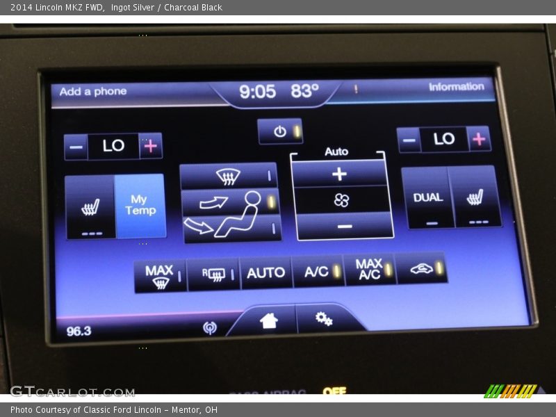 Ingot Silver / Charcoal Black 2014 Lincoln MKZ FWD