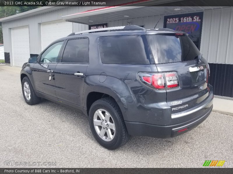 Cyber Gray Metallic / Light Titanium 2013 GMC Acadia SLE
