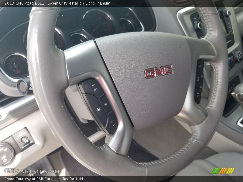 Cyber Gray Metallic / Light Titanium 2013 GMC Acadia SLE