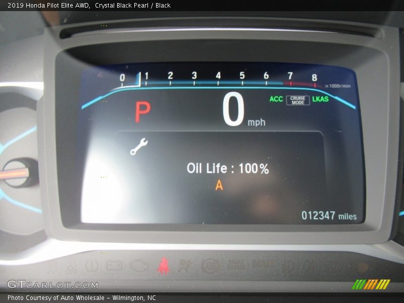 Crystal Black Pearl / Black 2019 Honda Pilot Elite AWD