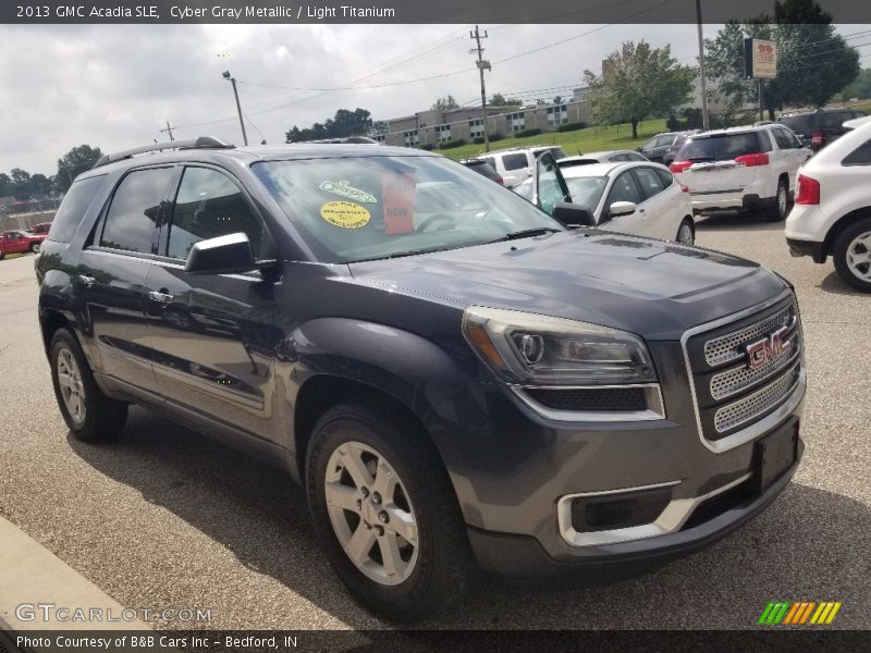 Cyber Gray Metallic / Light Titanium 2013 GMC Acadia SLE