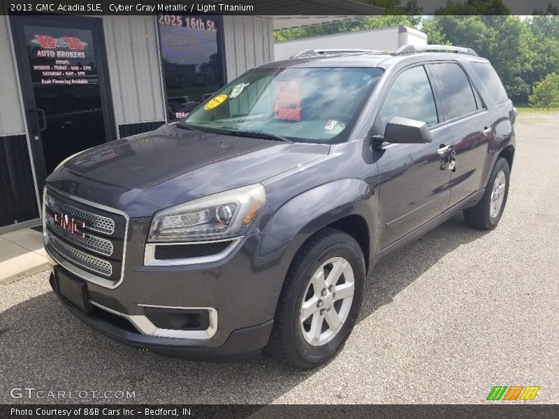 Cyber Gray Metallic / Light Titanium 2013 GMC Acadia SLE