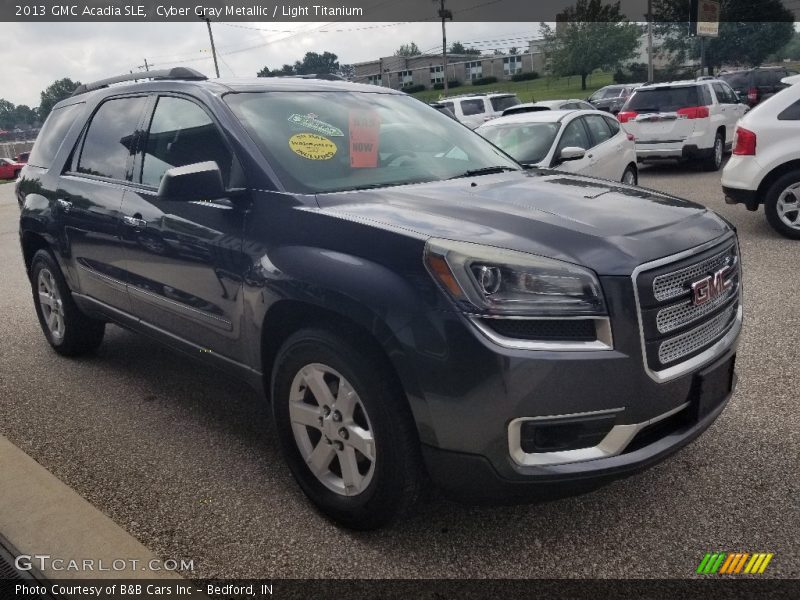 Cyber Gray Metallic / Light Titanium 2013 GMC Acadia SLE